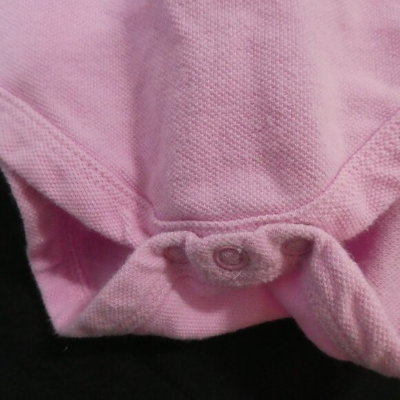 Unbranded | 12 months | Pink Baby Cotton Polo Bodysuit With Embroidery - Picture 9 of 14